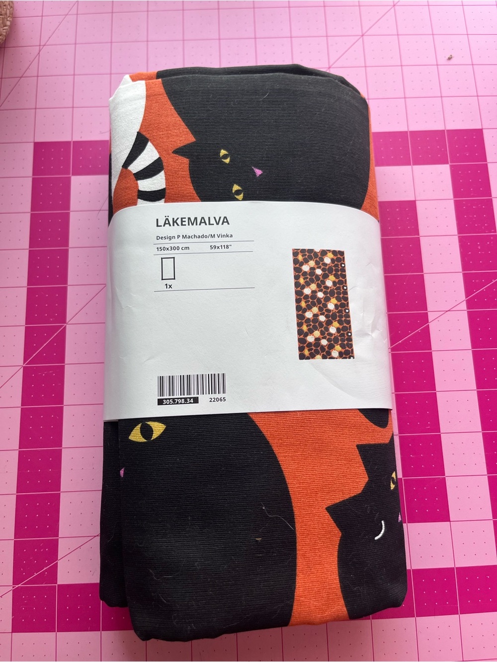 IKEA LÄKEMALVA Pre Cut Fabric - NWT